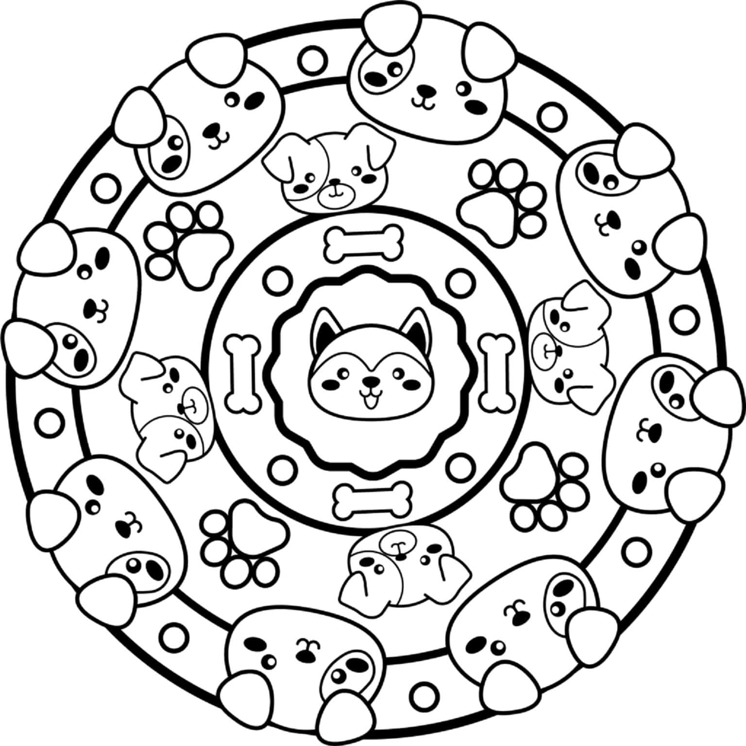 Mandalas Chien 21